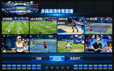 多路高清体育直播信号切换界面截图